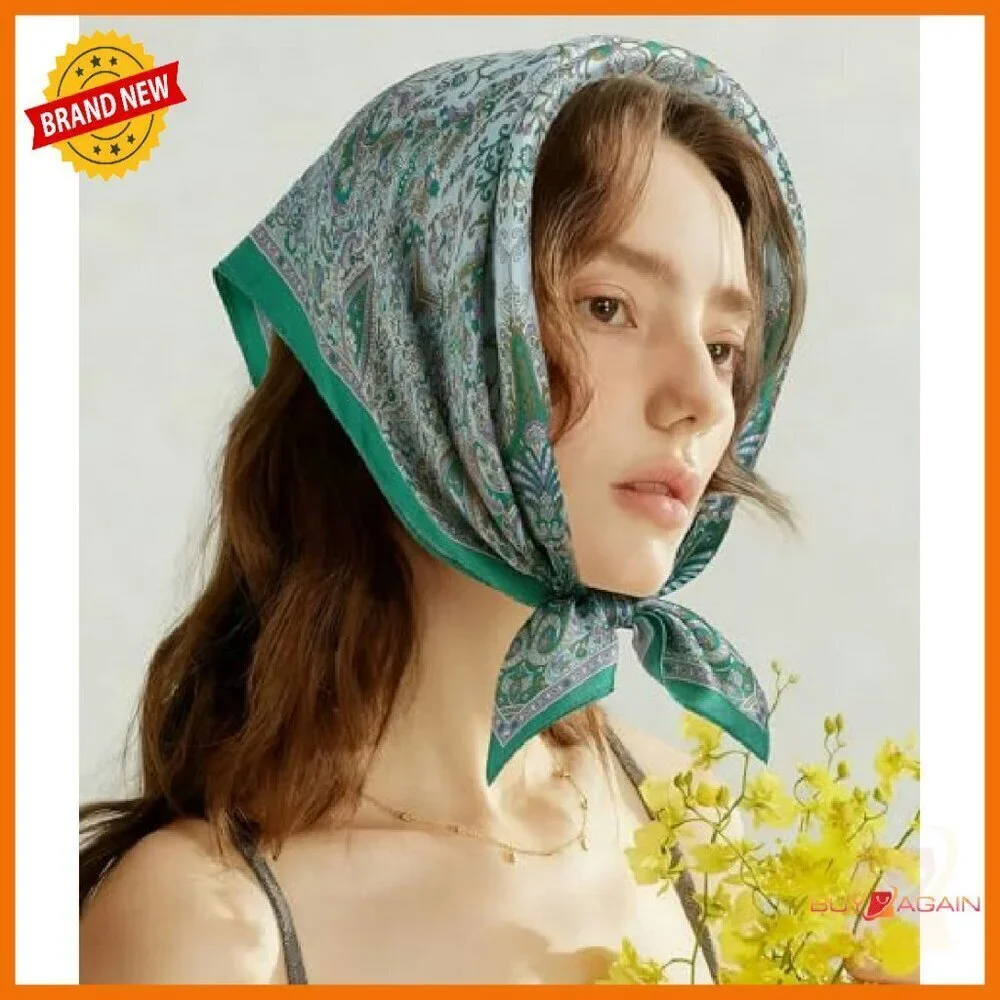 21 Inch Silk Scarf Headband Wrap Multi-Purpose Fashion Accessory